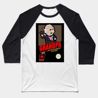 John Dugan "Grandpa" retro 8-bit horror gaming Baseball T-Shirt